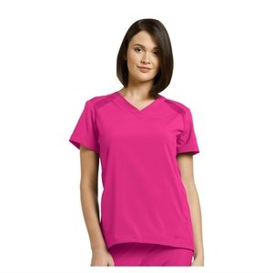 EUC Fit by White Cross Hot Pink Scrub Set Sz Sm